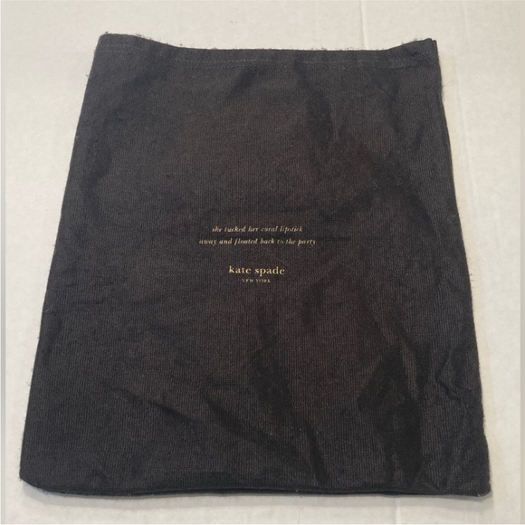 EUC Kate Spade Black Shoulder Bag with Gold Chain - Picture 7 of 9